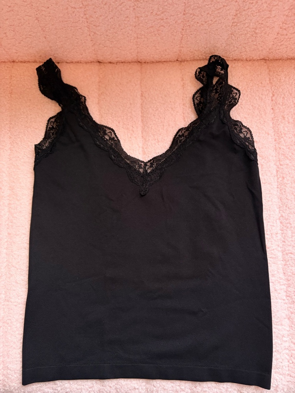 Black Lace Trim tank